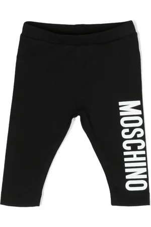 Moschino Logo-print stretch-cotton leggings