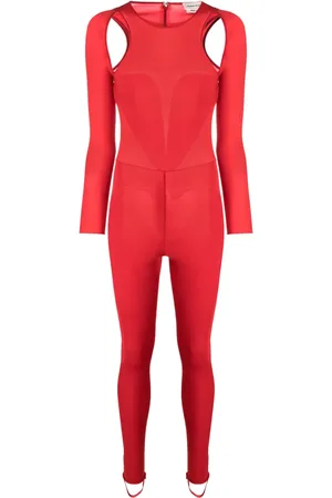 Alexander McQueen Cut-out long-sleeve jumpsuit