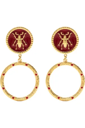 Natia X Lako Beetle polished-finish earrings
