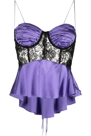 Natasha Zinko Draped-detail silk tank top