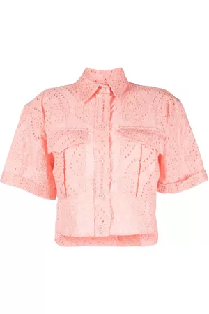 Forte Dei Marmi Embroidered cotton cropped shirt