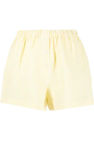Forte Dei Marmi Elasticated-waistband striped linen shorts