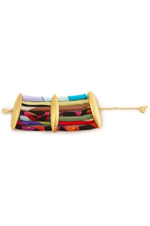 Puccini Abstract-print silk bracelet