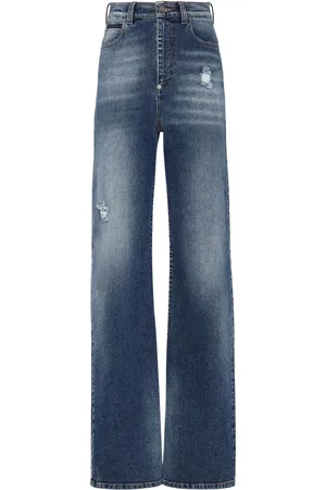 Philipp Plein High-waisted straight-leg jeans