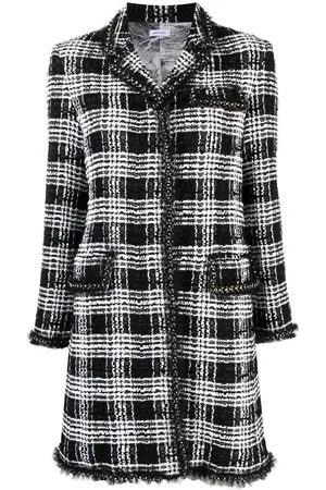 Thom Browne Chesterfield tweed midi dress