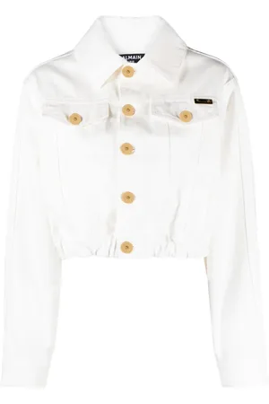 Balmain Cropped denim jacket