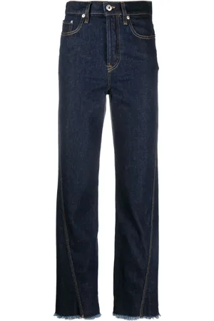 Lanvin Frayed-edge straight-leg jeans