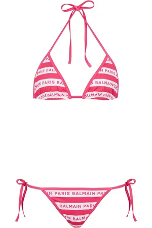 Balmain Logo-print bikini set