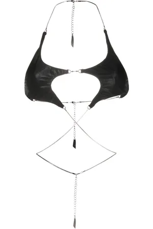 MUGLER Star bikini top