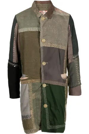 BY WALID Cedric cotton single-breasted coat