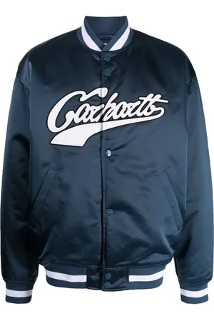 Carhartt Logo-print striped bomber jacket