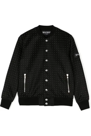 Balmain Micro-dot print bomber jacket