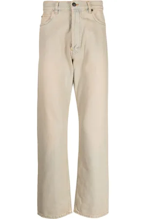 haikure Mineral-dyed high-rise wide-leg jeans