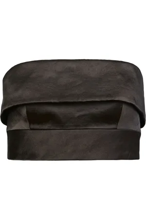 FLEUR DU MAL Strapless silk top