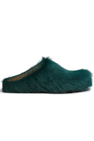 Marni Fussbet Sabot calf-hair slippers