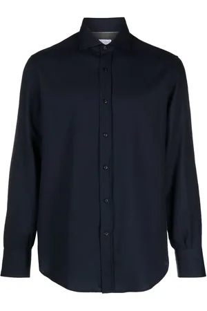 Brunello Cucinelli Button-up cotton-cashmere shirt