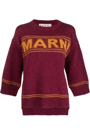 Marni Intarsia-logo virgin-wool sweater