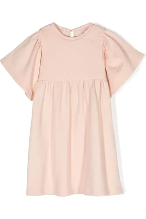 Chloé Embroidered-design cotton dress