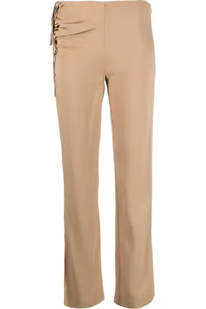 CHRISTOPHER ESBER Bertoia ruched slim-fit trousers