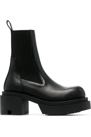 Rick Owens Beatle Bogun 75mm leather boots