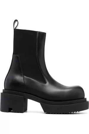 Rick Owens Beatle Bogun 75mm leather boots