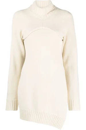 Jil Sander Detachable-panel ribbed-knit jumper