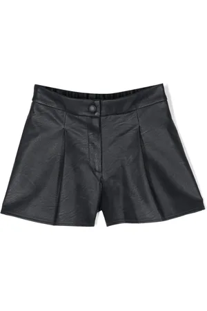 Zadig & Voltaire Faux-leather pleat-detail shorts