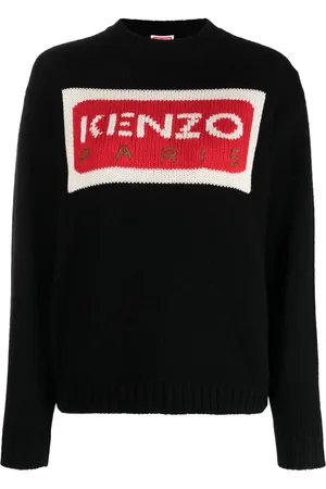 Kenzo Paris logo-intarsia jumper