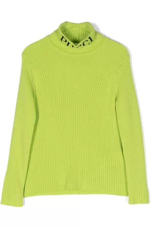 PUCCI Junior Logo-print knitted jumper