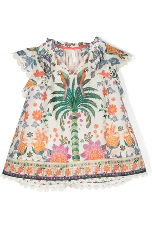 ZIMMERMANN Ginger tropical-print dress