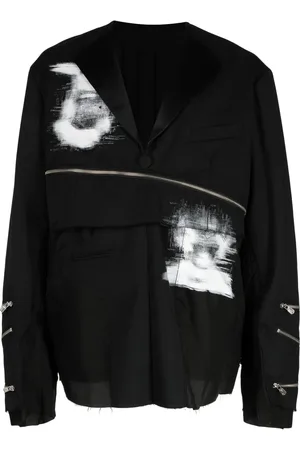 Takahiromiyashita The Soloist Graphic-print zip-details jacket