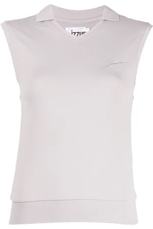 Izzue Sleeveless ribbed-knit top
