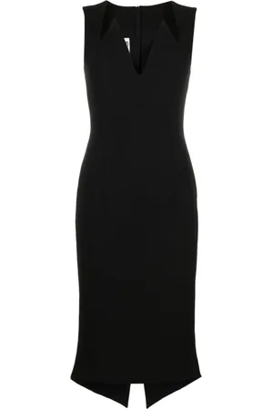 Moschino V-neck midi dress
