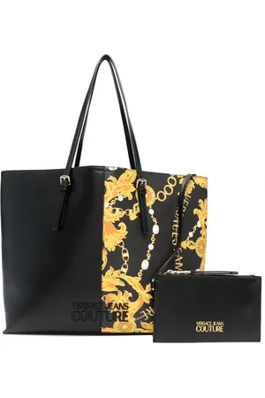 VERSACE Baroque-pattern faux-leather tote bag