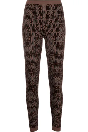 Moschino Logo-jacquard leggings