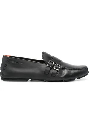 santoni Double-buckle monk shoes