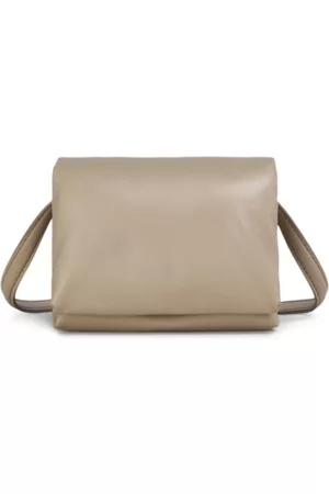 Marni Prisma clasp-fastening leather pochette