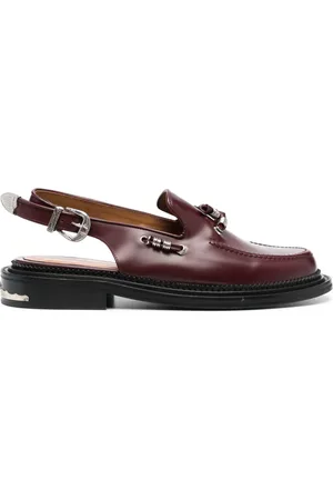 TOGA VIRILIS Sling-back leather loafers