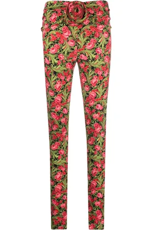 MAGDA BUTRYM Floral-print skinny trousers