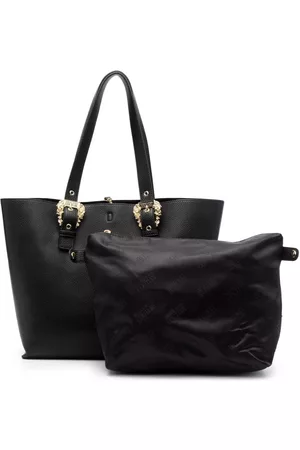 Barocco-print faux-leather tote bag