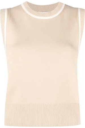 Claudie Pierlot Contrasting-border knitted wool sweater