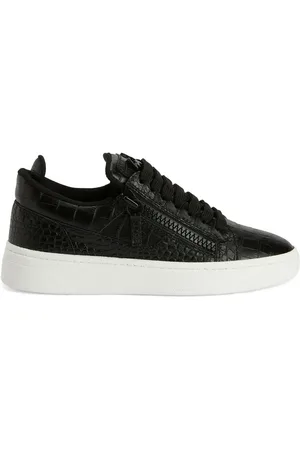 Giuseppe Zanotti Embossed crocodile-effect sneakers