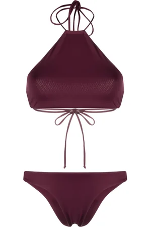 The Attico Halterneck strap bikini set
