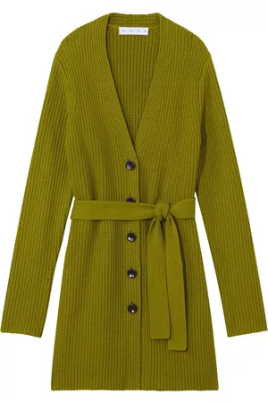 Proenza Schouler Ribbed-knit belted cardigan