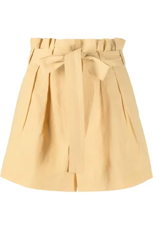 ULLA JOHNSON Belted-waist shorts