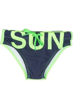 Sundek Logo-print drawstring swim trunks