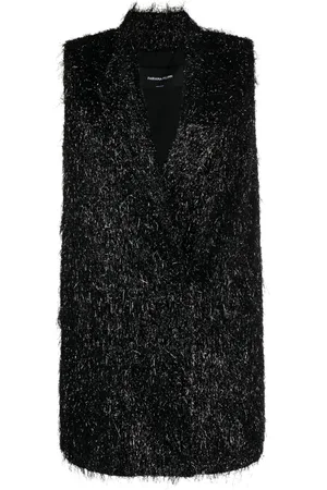 Fabiana Filippi Double-breasted lurex waistcoat