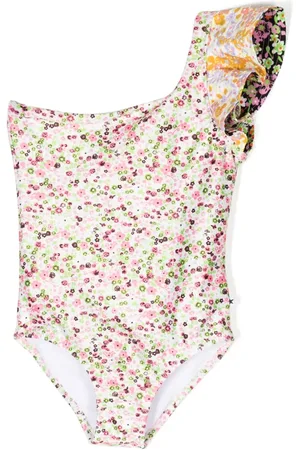 Molo One-shoulder floral-print swimsuit