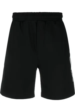 Helmut Lang Logo-print cotton track shorts