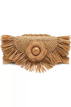 Oscar de la Renta Raffia Fringe TRO bag